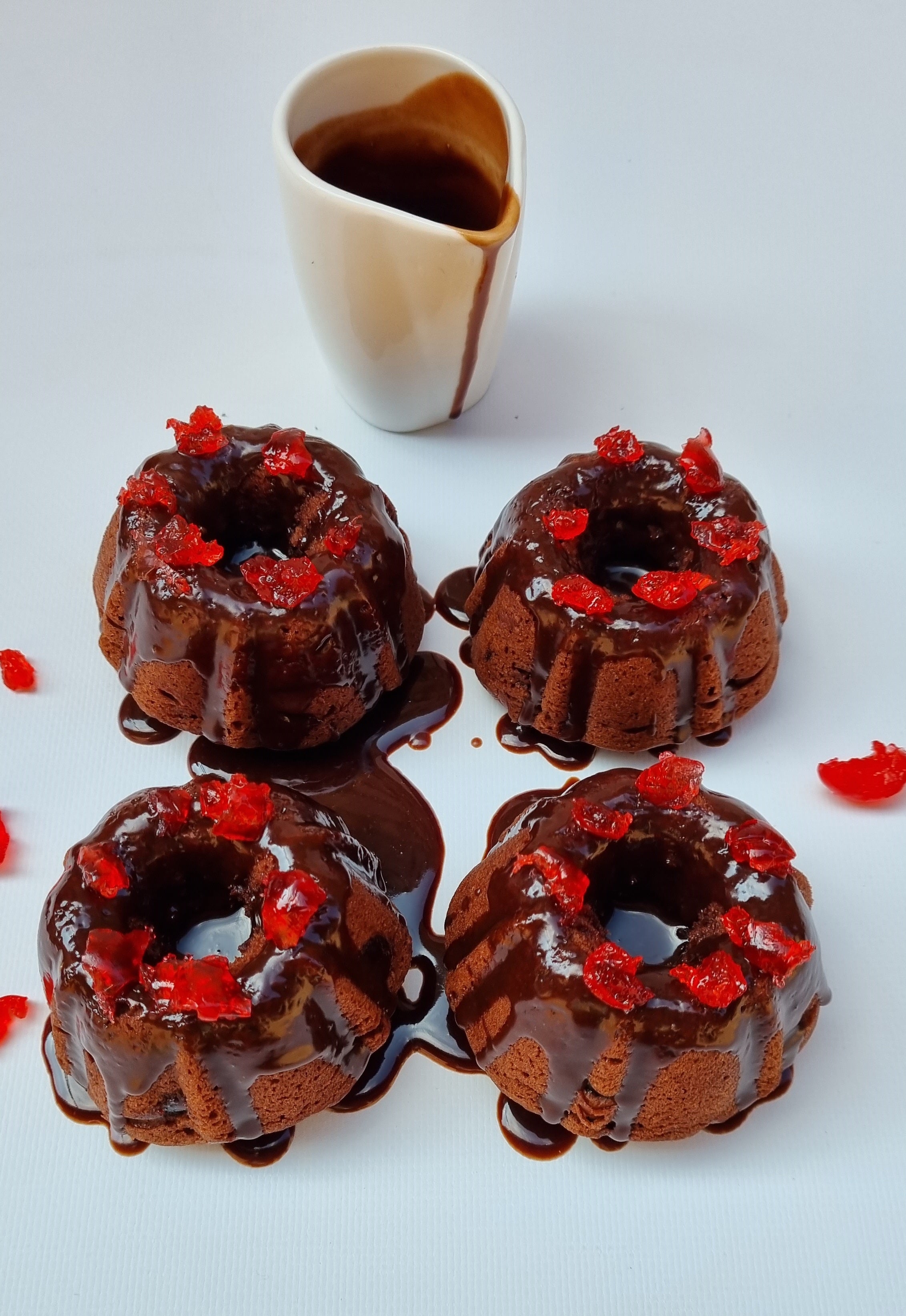 Chocolate Cherry Mini Bundt Cakes | 6 (Collection only)